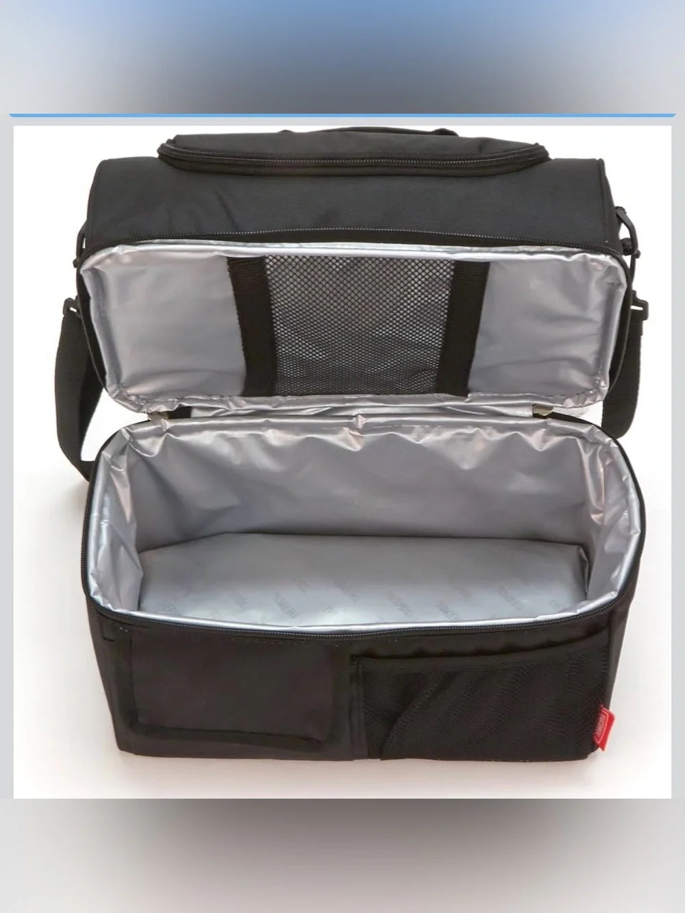 Thermos Black Insulated Lunch Cooler Bag with Top Handle